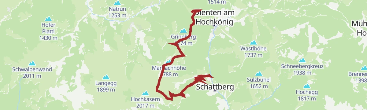 Route map: Gipfelstürmertour zum Klingspitz